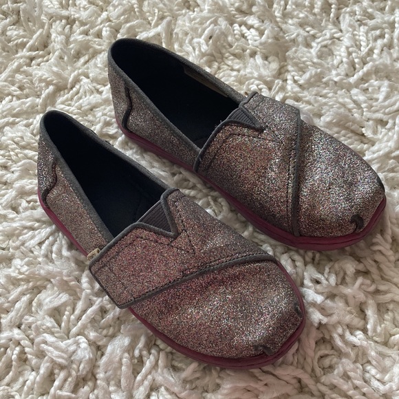 TOMS Sparkle Glitter Shoe Size 11 - Picture 2 of 13